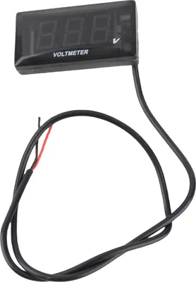 Obrázek produktu pro Digitální voltmetr pro motocykly DC 10-150V LED displej Voděodolný tester napětí Baterie Monitorovací měřidlo s držákem