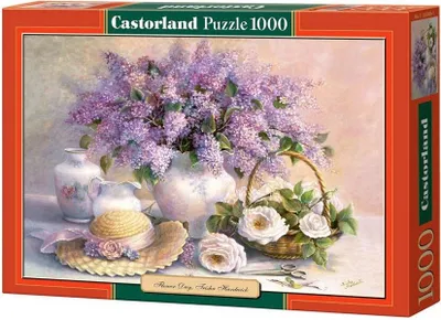 Obrázek produktu pro CASTORLAND Puzzle Květiny - Šeříky a růže 1000 dílků