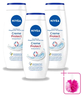 Produktbild von 3 x Nivea Protect Douchecrème - 250 ml - Sparpackung - 3 Stücke