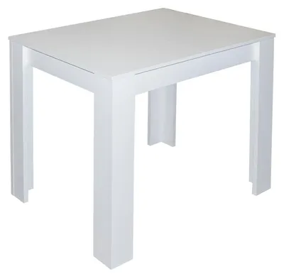 Produktbild von Ausziehtisch 80x60 Küchentisch weiß Esstisch 80x60cm