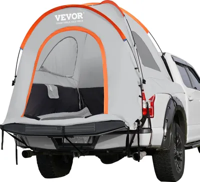 Produktbild von VEVOR strešný stan pre nákladné vozidlá 160 x 165 x 170 cm, dvojvrstvový stan vonku pickup stan pre nákladné vozidlá stan na lôžku nákladného vozidla vonkajší rodinný kempingový cestovný stan, vodotesný strešný stan pre auto, taška na prenášanie zadného stanu