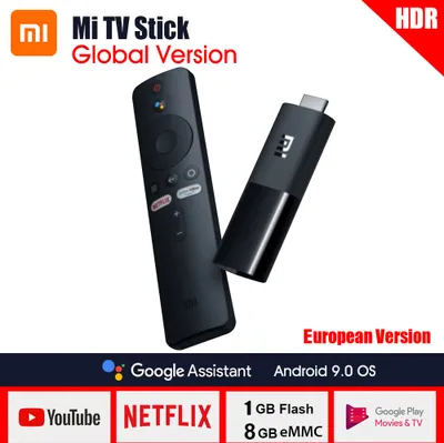 Produktbild von Globale Version Xiaomi Mi TV-Stick 2K HDR Quad-Core Dolby DTS HD Dual Decodierung Android 9.0 1 GB RAM + 8 GB ROM Arbeiten Sie mit Google Assistant