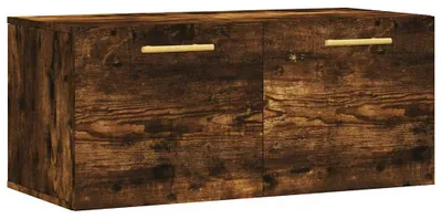 Obrázok produktu pre vidaXL Nástenná skriňa Smoked Oak 80x36,5x35 cm odvodený výrobok z dreva