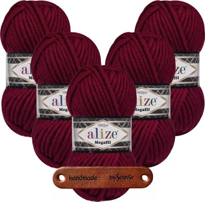 Produktbild von 5 x ALIZE Superlana Megafil 390 mit Label