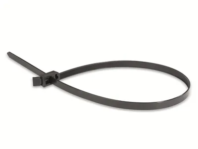 Produktbild von HellermannTyton Kabelbinder lösbar Speedy Tie ThekenBox SPEEDYTIE-HIRS-BK-V1 5 Stk