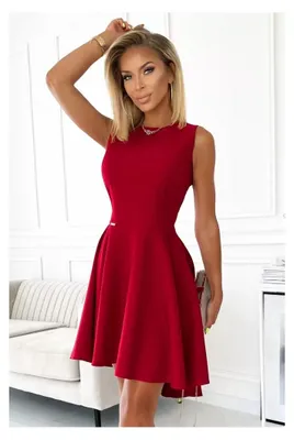 Produktbild von Kleid NUMOCO A397-1 ROT Größe: S