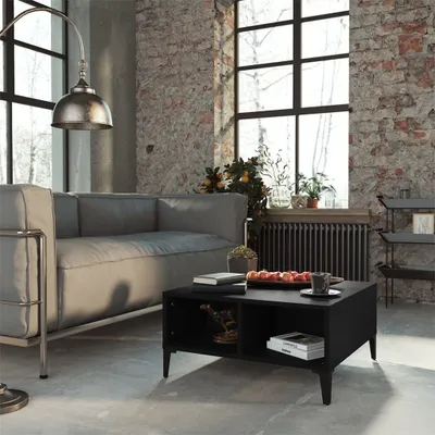 Produktbild von "2026 Promotion" Couchtisch Wohnzimmer - Kaffeetisch - Schwarz 60x60x30 cm Holzwerkstoff - Sofatisch CC27132