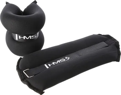 Obrázok produktu pre Ob06 Čierne záťažové manžety na ruky a nohy 2 X 3 Kg Hms