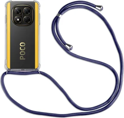 Produktbild von Handykett für Poco X7 Pro 5G Hülle mit Kordel Handyhülle mit Band in Blau