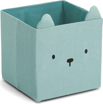 Obrázek produktu pro Zeller Present box čtvercový tvar Mušelín mátová 28x28x28