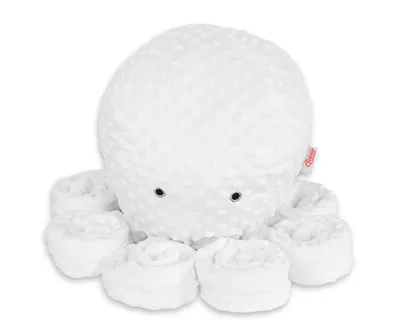 Produktbild von Großes Kuscheltier Oktopus XXL - weiß