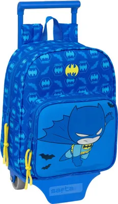 Immagine prodotto di Safta Batman Mini Zaino Prescolare con Ruote Blu Blu Taglia Unica