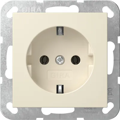 Immagine prodotto di Presa di corrente bianco crema - Contatto di protezione della presa 418801