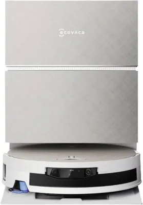Image de Ecovacs X12 PRO OMNI, sans sac, blanc, forme ronde, avec station de recharge, lavage des sols, purification, 1000 m²
