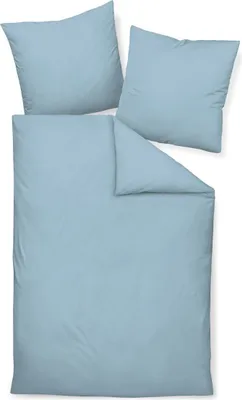 Produktbild von Janine Mako-Satin Kissenhülle Kiss.  40x80 1 teilig  Colors 31001-32-602 perlblau
