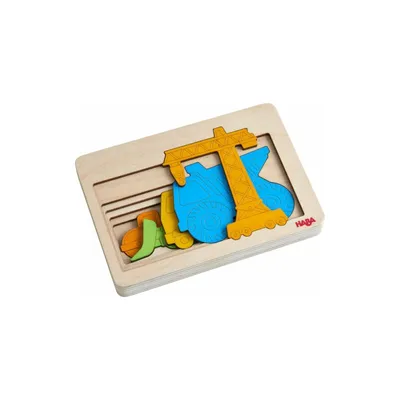 Produktbild von Holzpuzzle Baustellenfahrzeuge