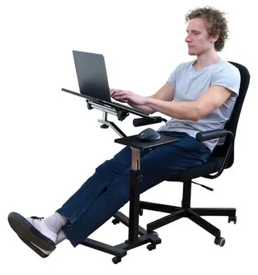 Zdjęcie produktu dla Stół rolkowy do laptopa nachylany regulowana wysokość biurko dla pracownikó