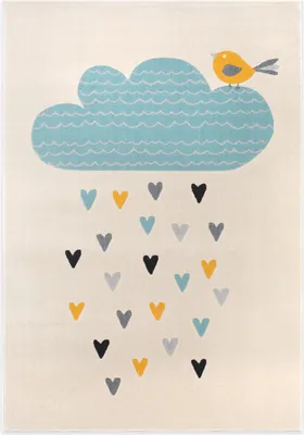 Produktbild von Kinderzimmerteppich rechteckig Wolke (Beige), 120 x 170 cm