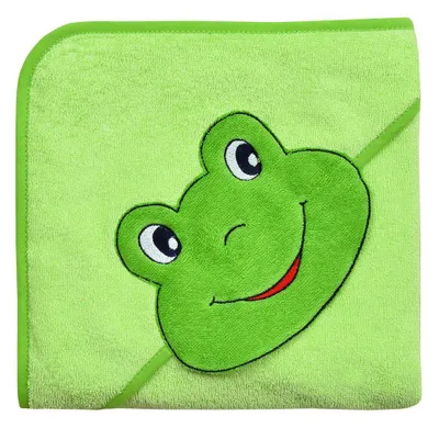 Produktbild von Wörner Kapuzenbadetuch 80 x 80 cm - Frosch