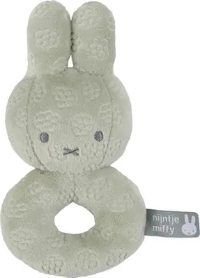 Image de Little Dutch Miffy Hochet fleur verte