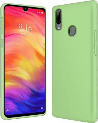 Image de Housse Xiaomi Redmi Note 7 Handy Cover Silicone Gel Case Handy Case, vert