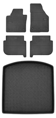 Obrázek produktu pro Gumové autokoberce SolidPRO + vana kufru pro: Volkswagen Touran I 2010-2015 po faceliftu 5 ks
