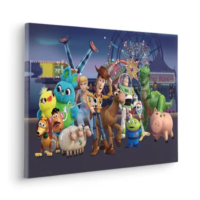Produktbild von Keilrahmenbild - Toy Story The Greatest Team - Größe 40 x 60 cm