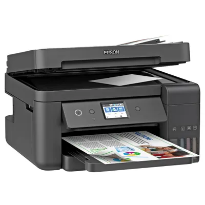 Produktbild von Epson EcoTank ET-4750, Tintenstrahl, Farbdruck, 4800 x 1200 DPI, Farbkopieren, A4, Schwarz