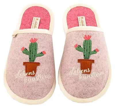 Produktbild von Lebenskünstlerin Filzpantoffeln, Farbe:mausgrau, Größe:40/41