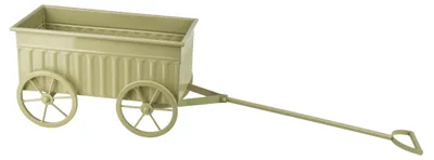 Produktbild von Pflanzwagen Metall MONDEX ROGER 33x16x20 cm Salbeigrün 1 Stück