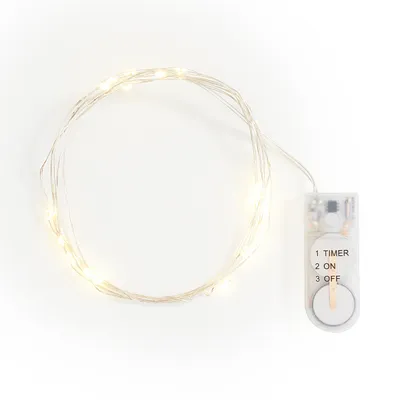 Produktbild von VBS Micro-LED-Lichterkette, mit Timer, 20 LEDs