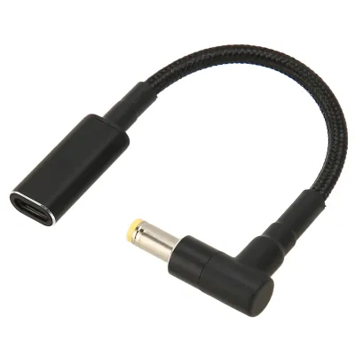 Produktbild von USB C zu DC Adapter,Typ C zu DC Adapter,USB C zu DC 5.5x1.7mm Adapter,USB zu DC Stromkabel,Laptop Ladekabel Adapter,USB C zu DC Adapterkabel