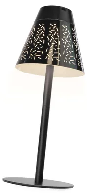 LED stolní lampa GRACE, nabíjecí, černá
