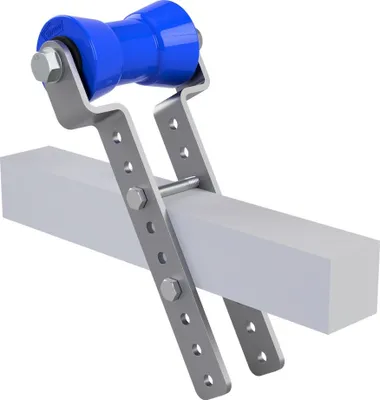 Rouleau De Quille Polyuréthane Avec Supports Galvanisés - SUPROD