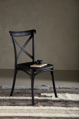 Produktbild von Venture Home Stuhl Crosett Schwarz 2er-Pack