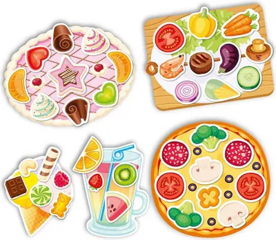 Produktbild von Montessori® Lernspiel für Kinder, Plastikkarten mit Klettverschluss -Kochen Jungen, Mädchen
