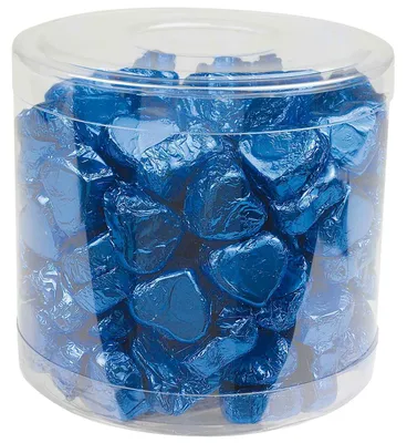 Produktbild von Günthart Kleine Pralinenherzen mit Nougatcreme-Füllung Blau 150er