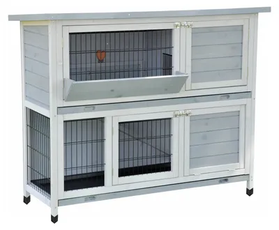 Produktbild von Kleintierstall Bommel 122 x 50 x 101 cm grau