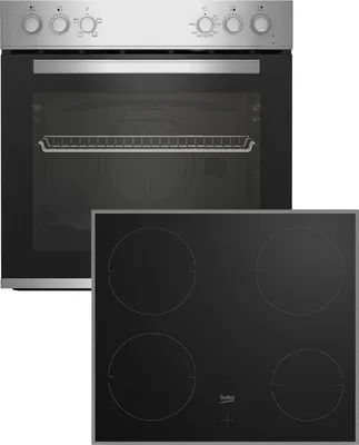 Obrázok produktu pre Beko BBUC12020X, Keramický, 4 zone(s), Sklokeramická, Čierna, Dotyk, 58 cm
