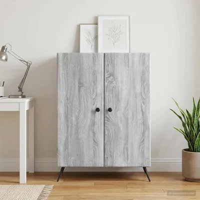 Immagine prodotto di Credenza vidaXL Sonoma grigia 66 x 34,5 x 90 cm in materiale derivato dal legno