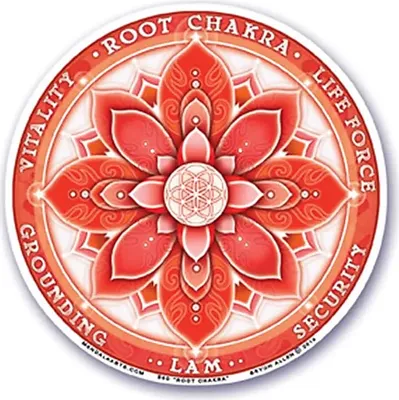 Produktbild von Fensterklebebild 1. Chakra (Muladhara) -- 10.5 cm online bestellen