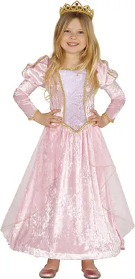 Produktbild von rosa Märchen Prinzessin - Kostüm für Kinder Gr. 98 - 134, Größe:98/104