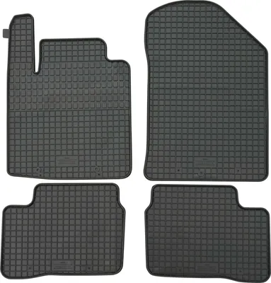 Produktbild von für Skoda Octavia I ab 2003-2010 Passform Fußmatten PETEX Gummimatten 4-teilig schwarz Allwettermatten Gummifußmatten