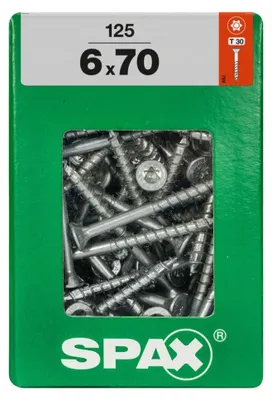 Produktbild von Spax Universalschrauben 6.0 x 70 mm TX 30 - 125 Stk.