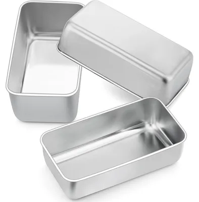 Produktbild von Kastenform 3er Set Edelstahl Brotbackform 23x12x6cm