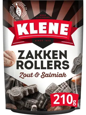 Produktbild von Klene Zakkenrollers Gemischt 210g – Fruchtgummi-Mischung, Snack & Nascherei