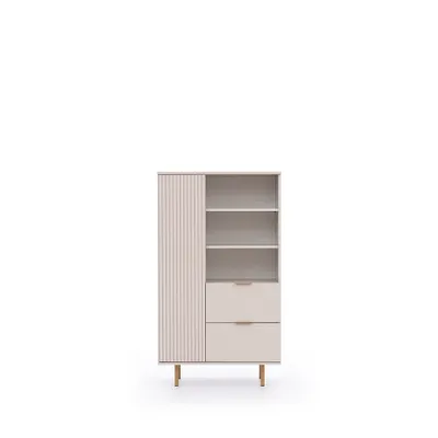 Produktbild von Furmeb24 - NUBIA D1SZ - Regal ,  Schrank , Wohnzimmer (Cashmere )