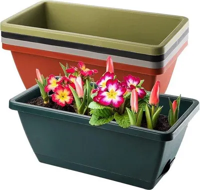 Obrázek produktu pro Plastové květináče – sada 5 kusů