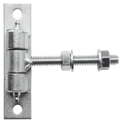 Immagine prodotto di LogistSystem Guida per cancello regolabile zincata M12 - Piastra 123x30 mm 1 pezzo - 61.067