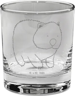 Produktbild von Mr. & Mrs. Panda Ginglas Wombat - Transparent - Geschenk, Gute Laune, Longdrinkglas, Gin Glas, Spruch, gravur, Australien, Das Leben Ist schön, Cocktailglas, Motivation
